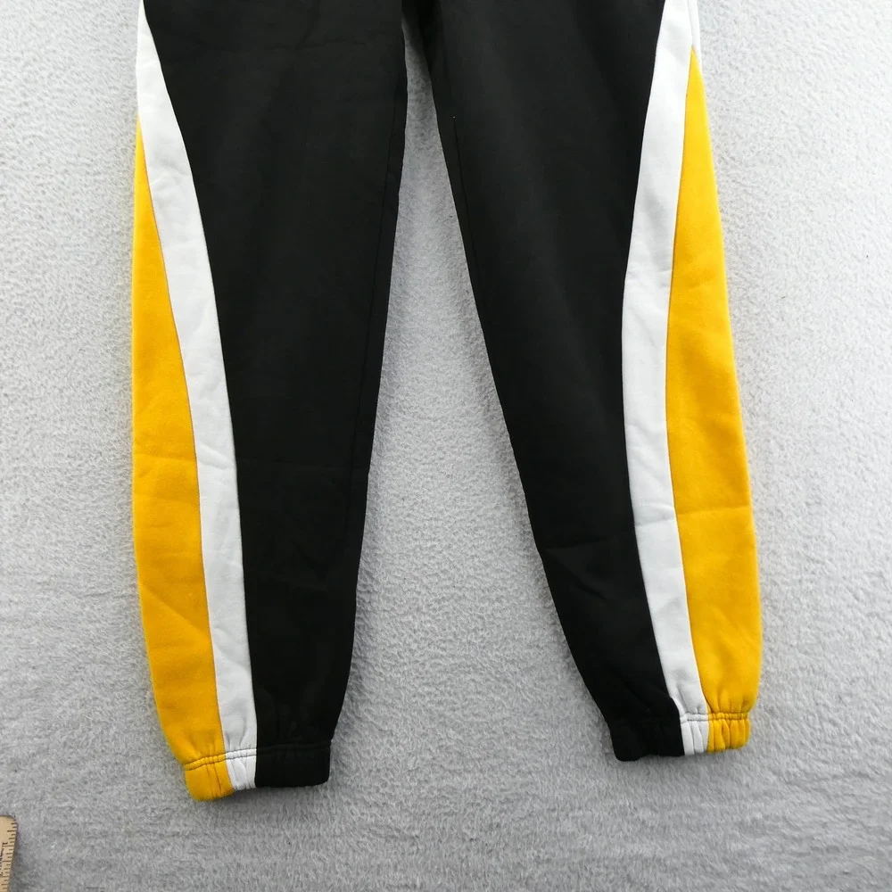 Starter Sweatpants Mens Medium Pittsburgh Steelers Black Gold Colorblock Vintage